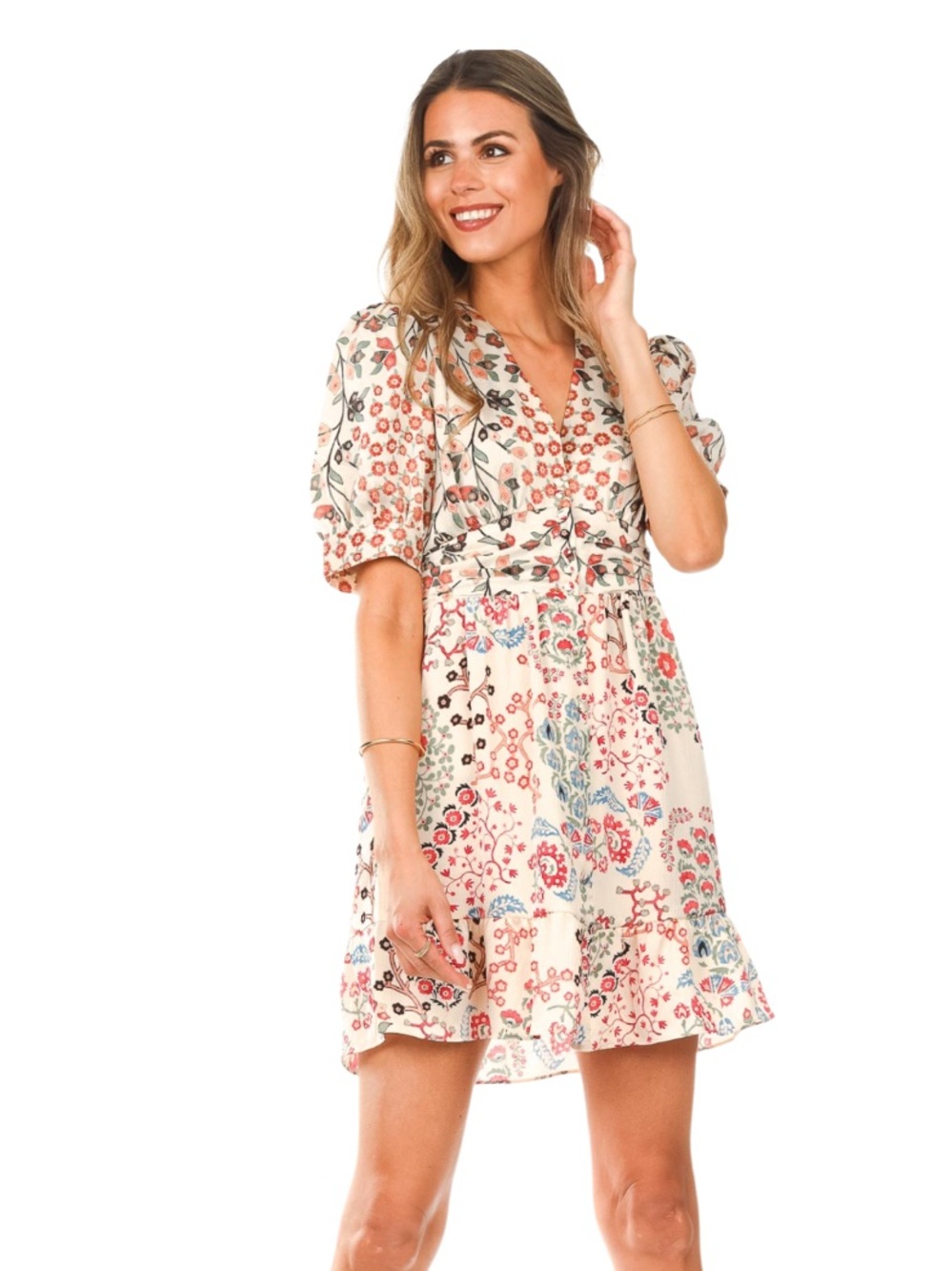 ba&sh Ganiela Printed Mini Dress Size XS NWOT